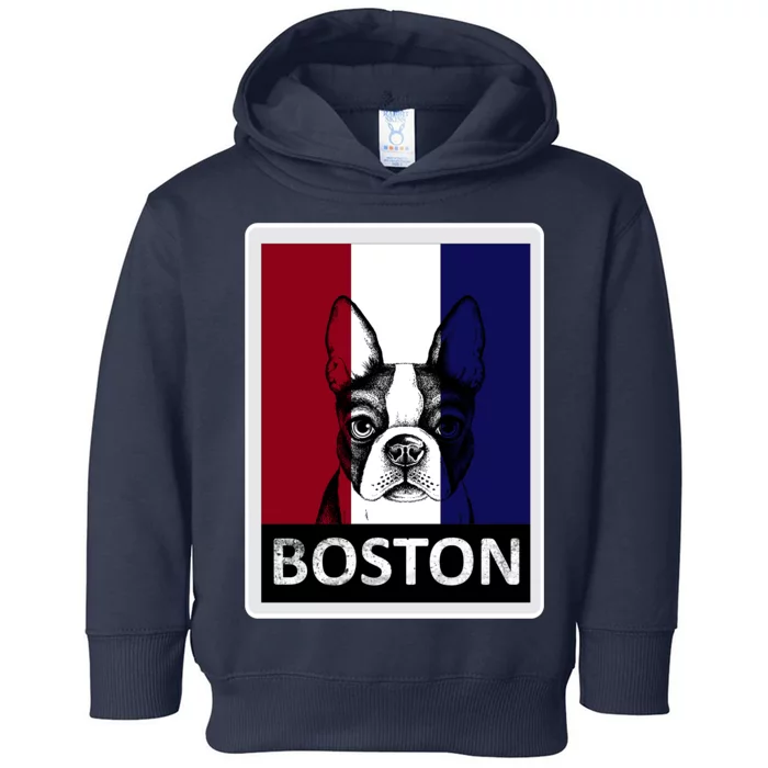 Boston Terrier Portrait Toddler Hoodie