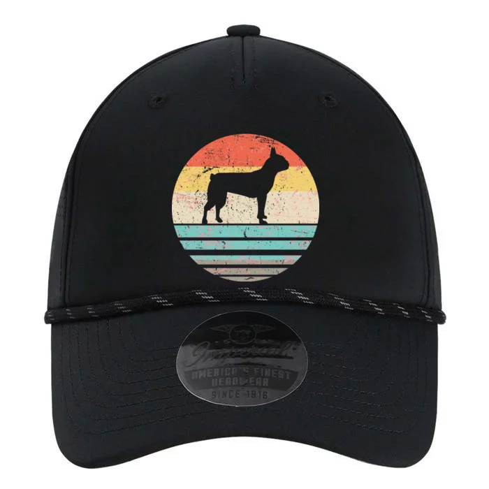 Boston Terrier Retro Sun Performance The Dyno Cap