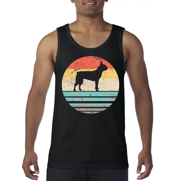 Boston Terrier Retro Sun Tank Top