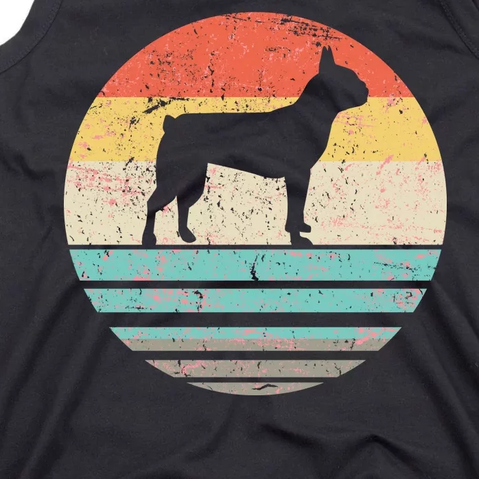 Boston Terrier Retro Sun Tank Top