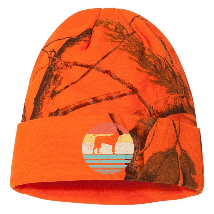 Boston Terrier Retro Sun Kati - 12in Camo Beanie