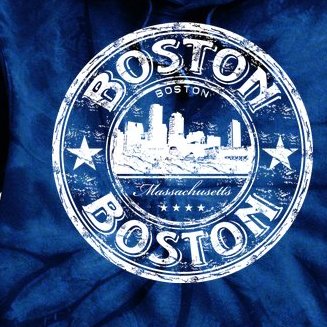 Boston Vintage Logo Tie Dye Hoodie