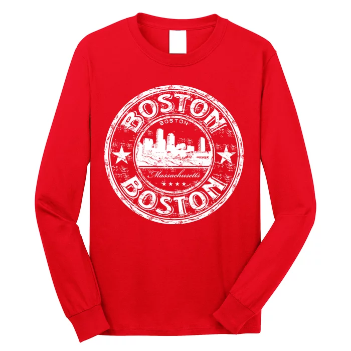 Boston Vintage Logo Long Sleeve Shirt