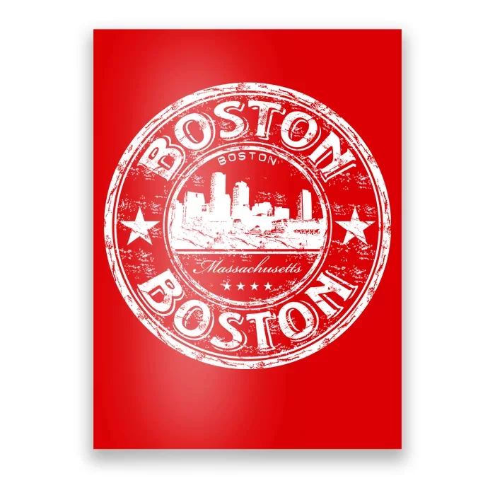 Boston Vintage Logo Poster