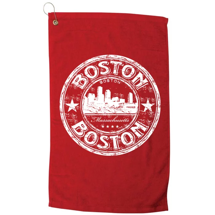 Boston Vintage Logo Platinum Collection Golf Towel