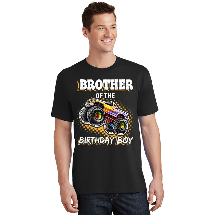 Brother of the Birthday Boy Monster Truck Birthday Gift T-Shirt