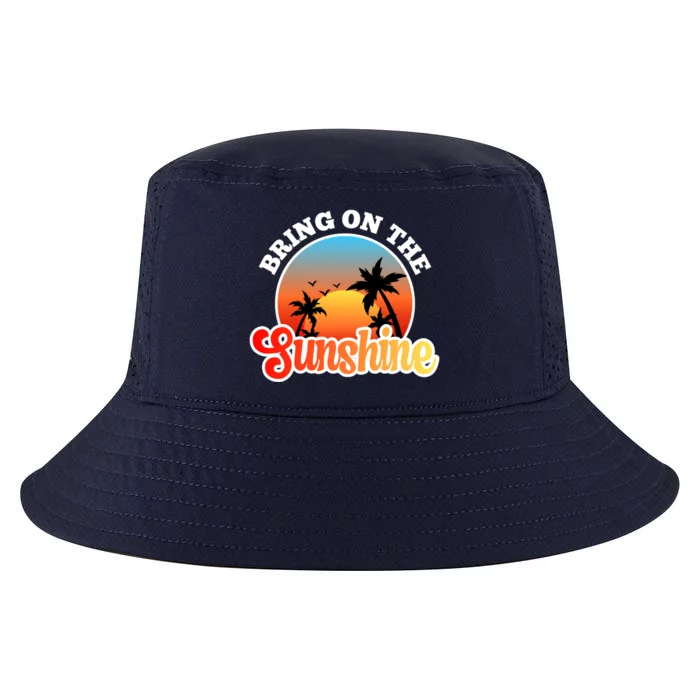 Bring On The Sunshine Summer Vacations Palm Trees Sunset Cute Gift Cool Comfort Performance Bucket Hat