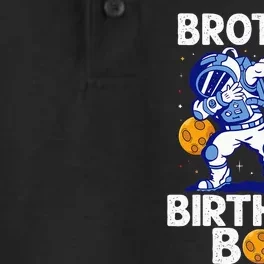 Brother of The Birthday  Space Astronaut Birthday Family Dry Zone Grid Performance Polo