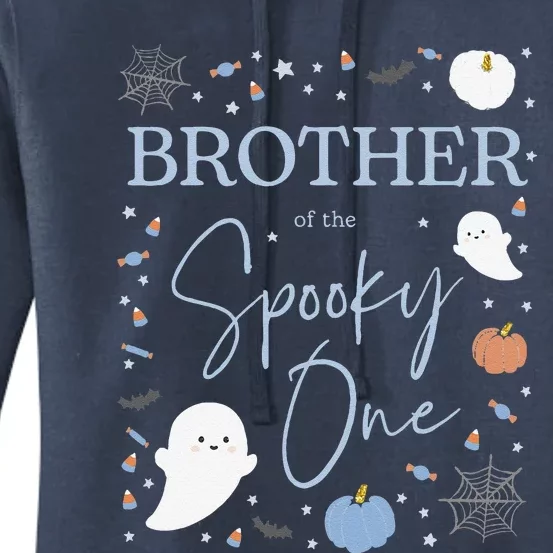 Brother Of The Spooky One First Birthday 1st Halloween Women's Pullover Hoodie