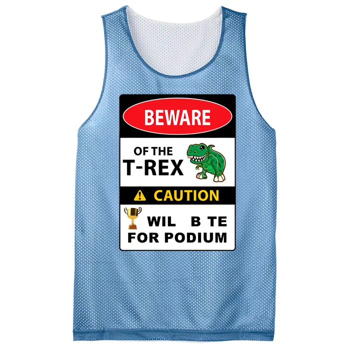 Beware Of The Trex Caution Will Bite For Podium Mesh Reversible Basketball Jersey Tank