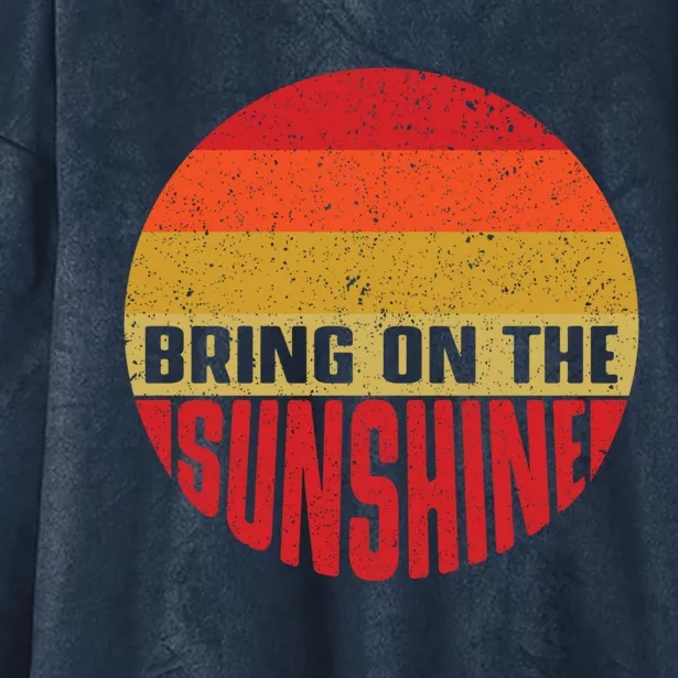 Bring On The Sunshine Gift Hooded Wearable Blanket