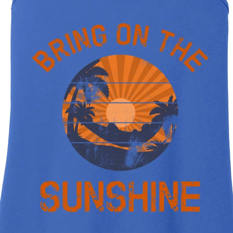 Bring On The Sunshine Vacay Mode Beach Vacation Gift Ladies Essential Tank