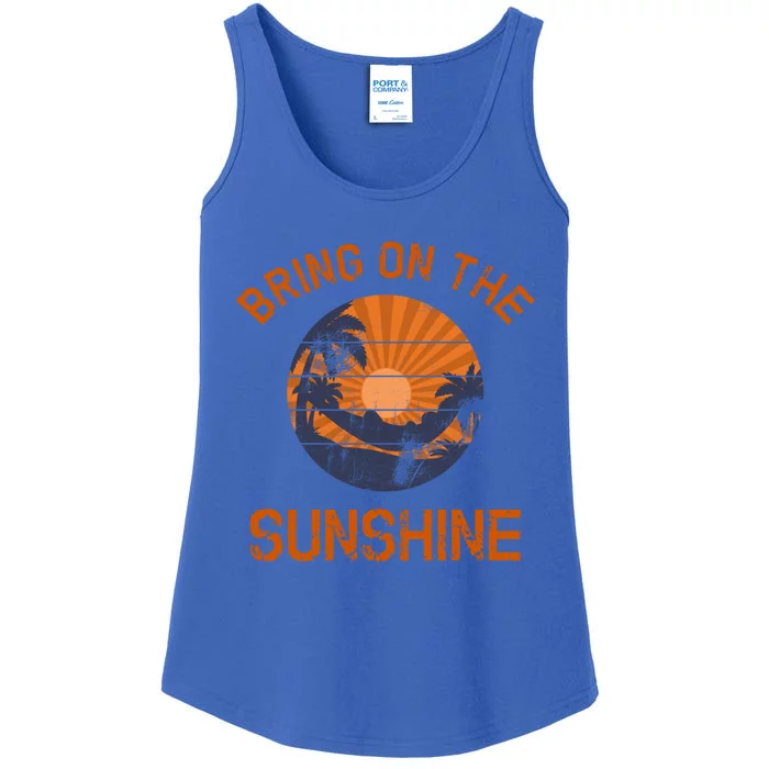 Bring On The Sunshine Vacay Mode Beach Vacation Gift Ladies Essential Tank