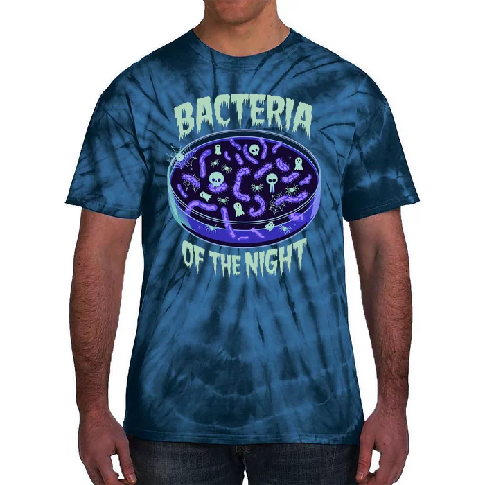 Bacteria Of The Night Halloween Edition Biology Halloween Tie-Dye T-Shirt