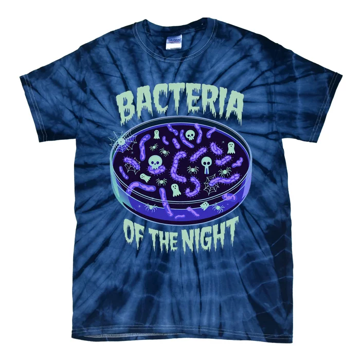 Bacteria Of The Night Halloween Edition Biology Halloween Tie-Dye T-Shirt