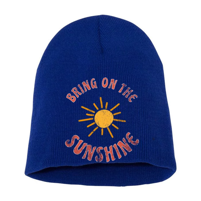 Bring On The Sunshine Vacay Mode Beach Vacation Cute Gift Short Acrylic Beanie