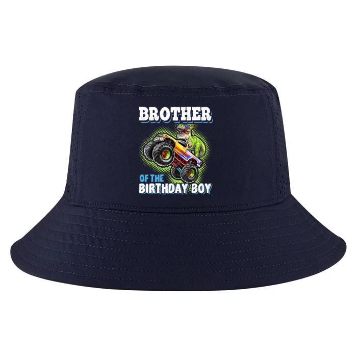 Brother Of The Birthday Boy Dinosaur Monster Truck Birthday Cool Comfort Performance Bucket Hat