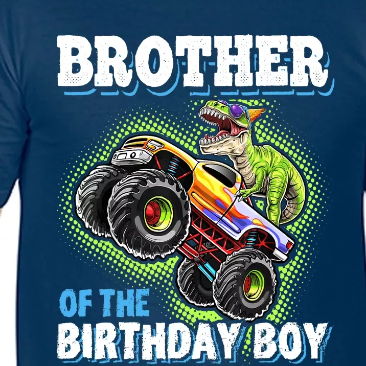 Brother Of The Birthday Boy Dinosaur Monster Truck Birthday Comfort Colors T-Shirt