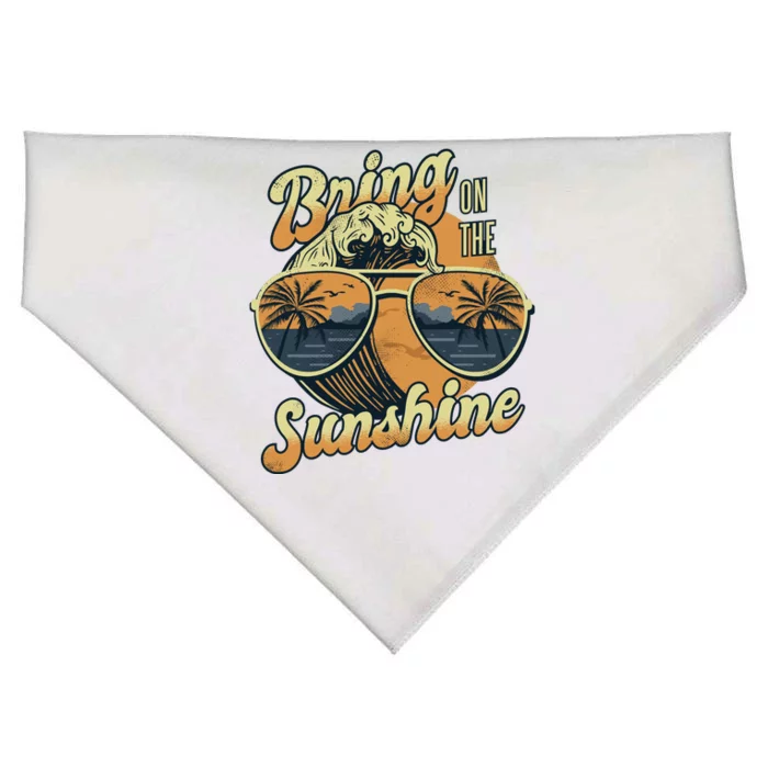 Bring On The Sunshine Beach USA-Made Doggie Bandana