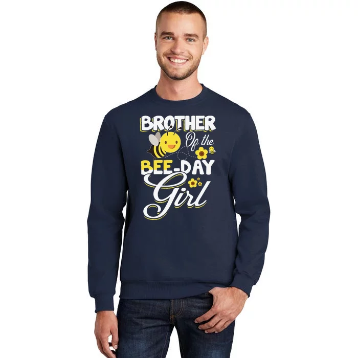 Brother Of The Bee Day Bee Birthday Party Theme Tall Sweatshirt