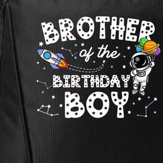 Brother of the Birthday Astronaut Space Theme Birthday City Backpack