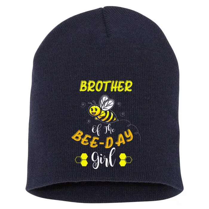 Brother Of The Bee Day Birthday Gift Short Acrylic Beanie