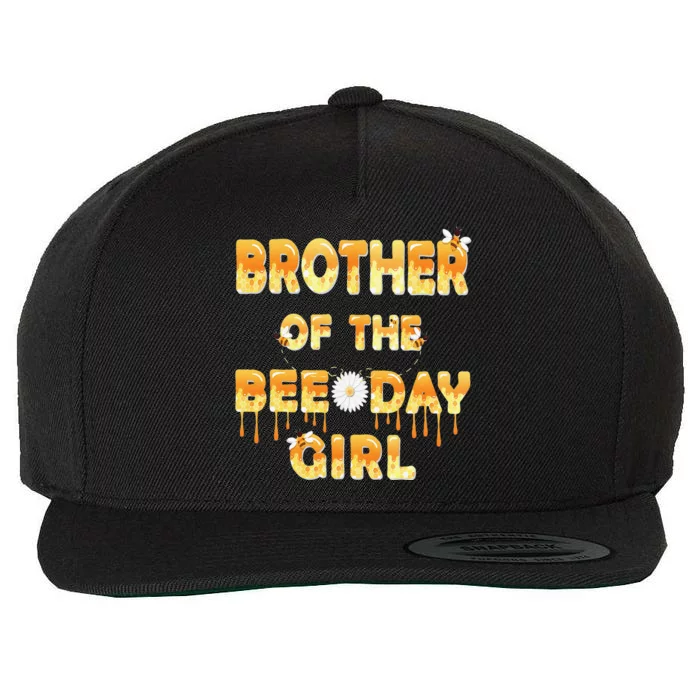 Brother Of The Bee Day Birthday Matching Party Wool Snapback Cap