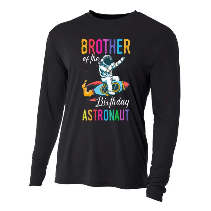 Brother of the Astronaut Space Theme Birthday Party B Cooling Performance Long Sleeve Crew