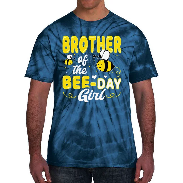 Brother Of The Bee Day Gift Hive Party Matching Birthday Tie-Dye T-Shirt