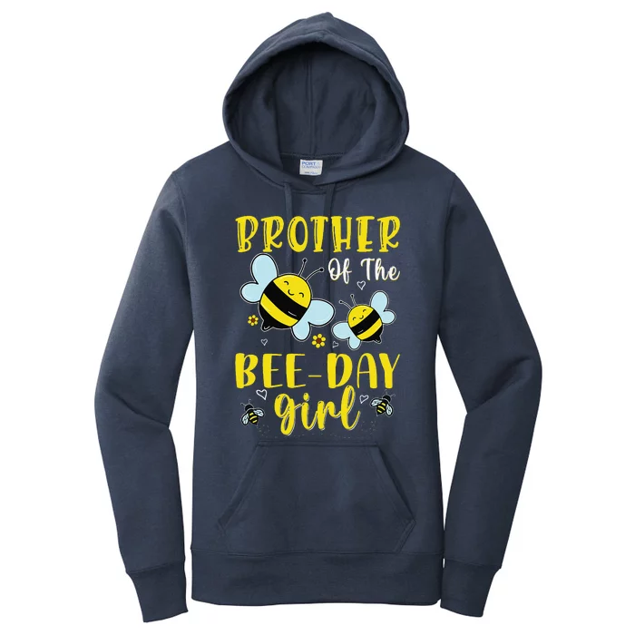 Brother Of The Bee Day Hive Family Matching Birthday Women's Pullover Hoodie