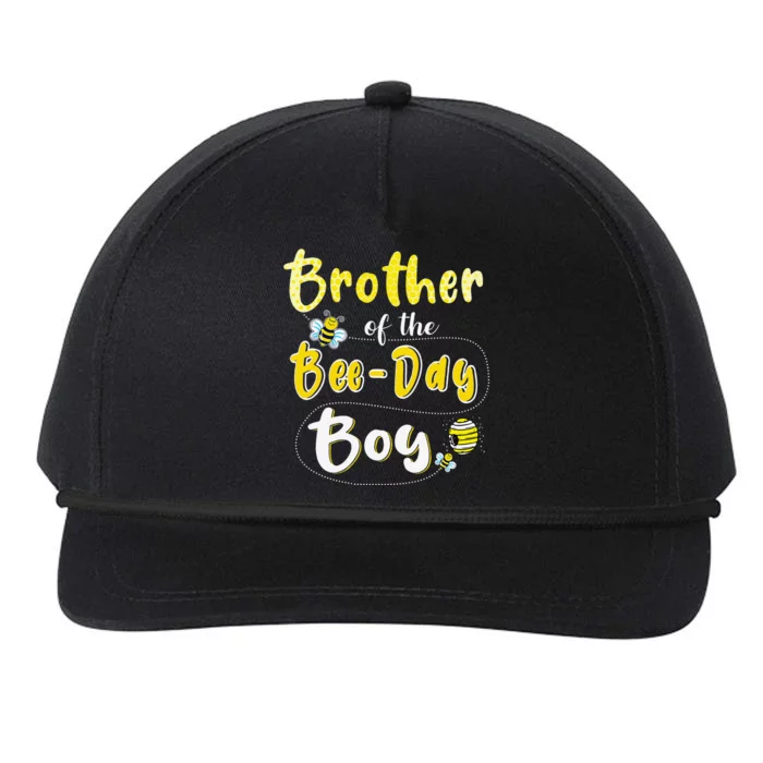 Brother Of The Bee Day Hive Party Matching Birthday Snapback Five-Panel Rope Hat