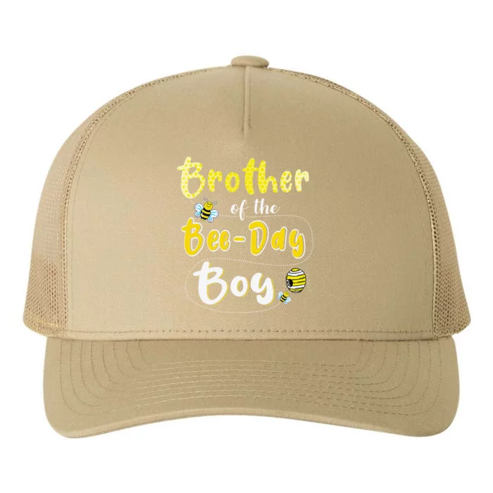 Brother Of The Bee Day Hive Party Matching Birthday Yupoong Adult 5-Panel Trucker Hat