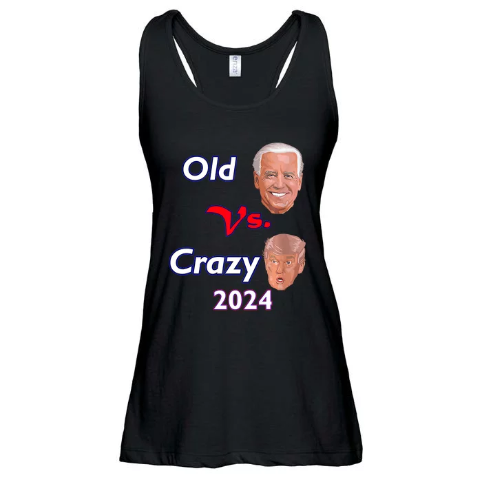 Better Old Than Crazy Pro Biden Anti Trump Election 2024 Ladies Essential Flowy Tank