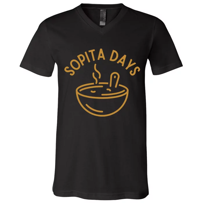 Bowl of Tomato Soup Comfort Food Funny V-Neck T-Shirt