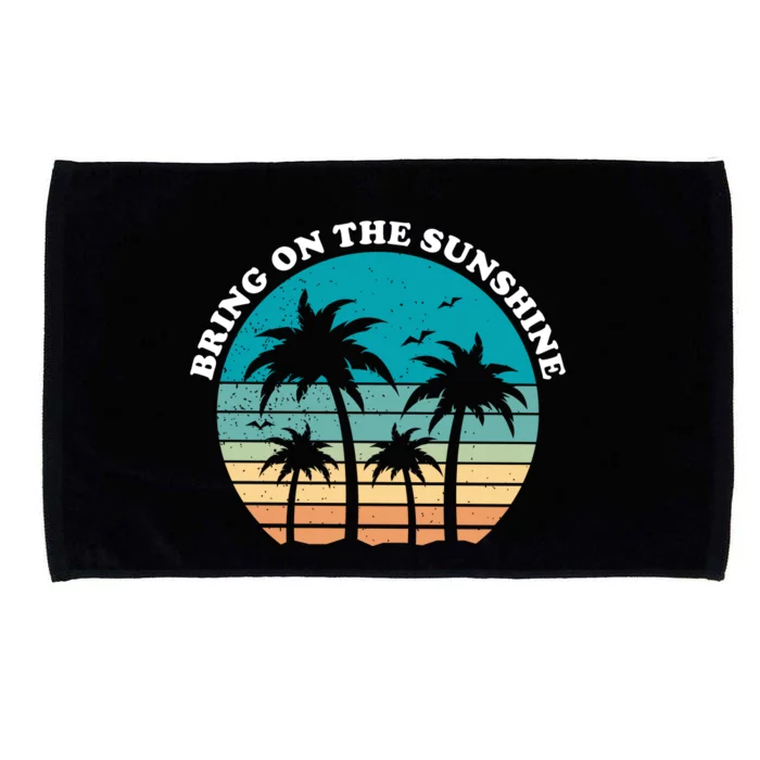 Bring On The Sunshine Retro Sunset Microfiber Hand Towel