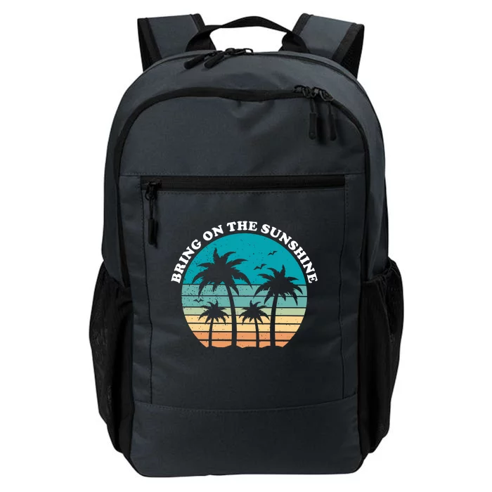 Bring On The Sunshine Retro Sunset Daily Commute Backpack