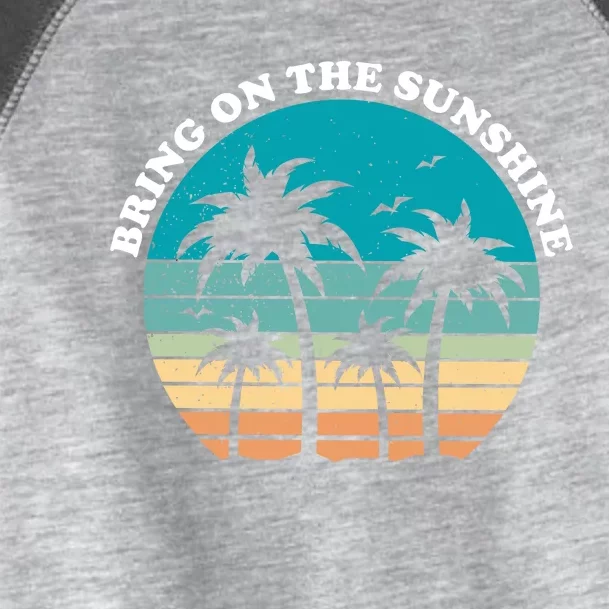 Bring On The Sunshine Retro Sunset Toddler Fine Jersey T-Shirt