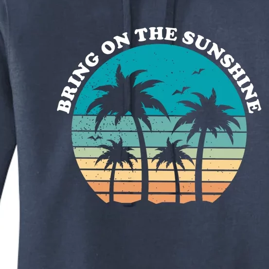 Bring On The Sunshine Retro Sunset Women's Pullover Hoodie