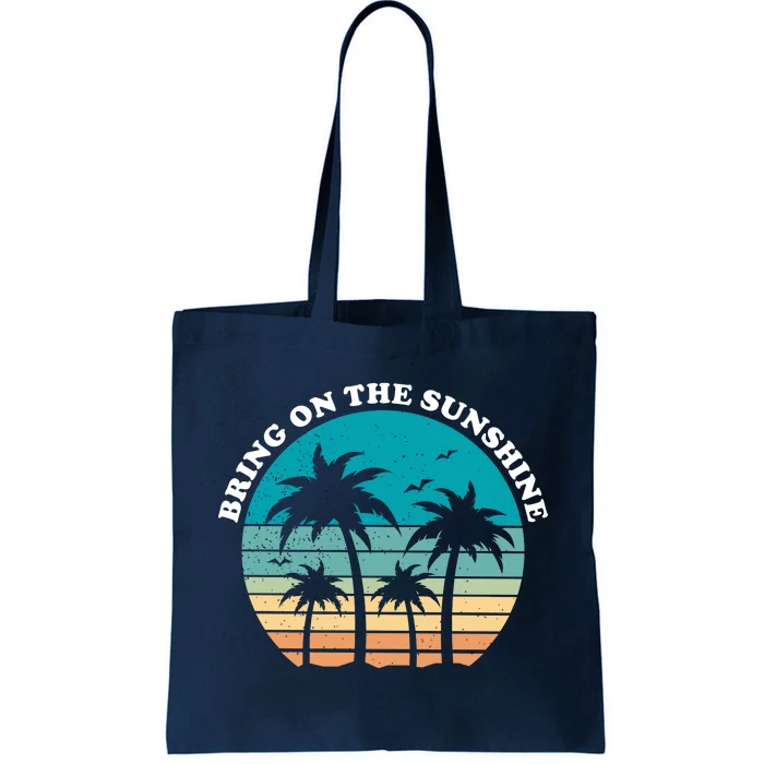 Bring On The Sunshine Retro Sunset Tote Bag