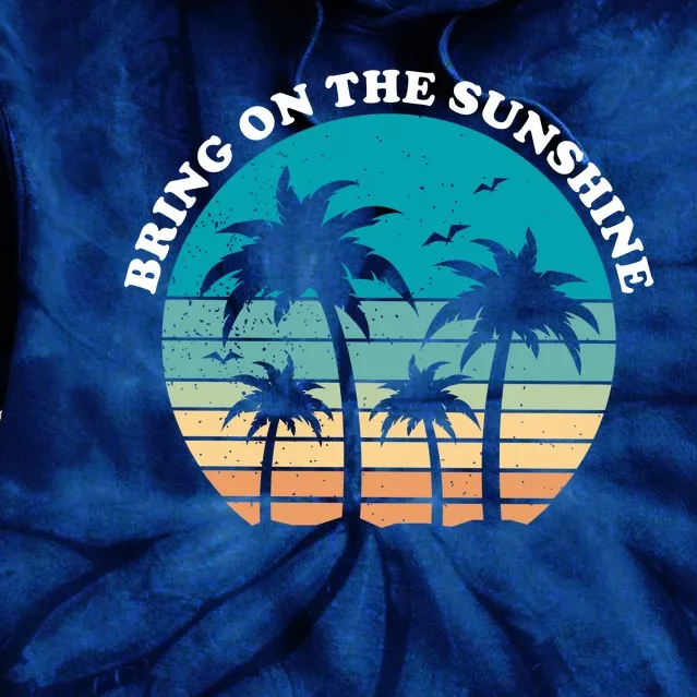 Bring On The Sunshine Retro Sunset Tie Dye Hoodie