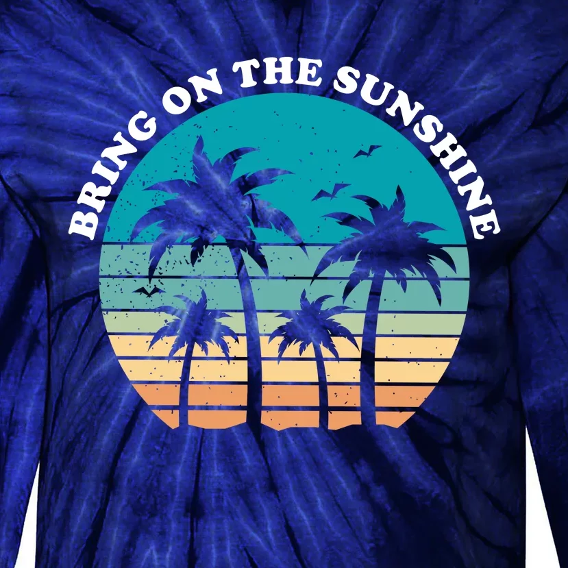 Bring On The Sunshine Retro Sunset Tie-Dye Long Sleeve Shirt