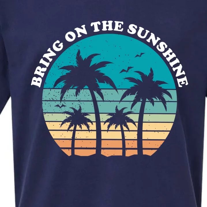 Bring On The Sunshine Retro Sunset Sueded Cloud Jersey T-Shirt