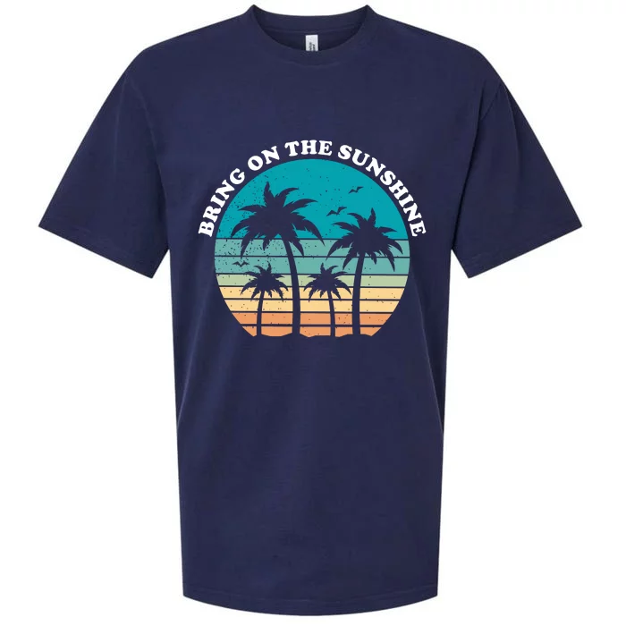 Bring On The Sunshine Retro Sunset Sueded Cloud Jersey T-Shirt