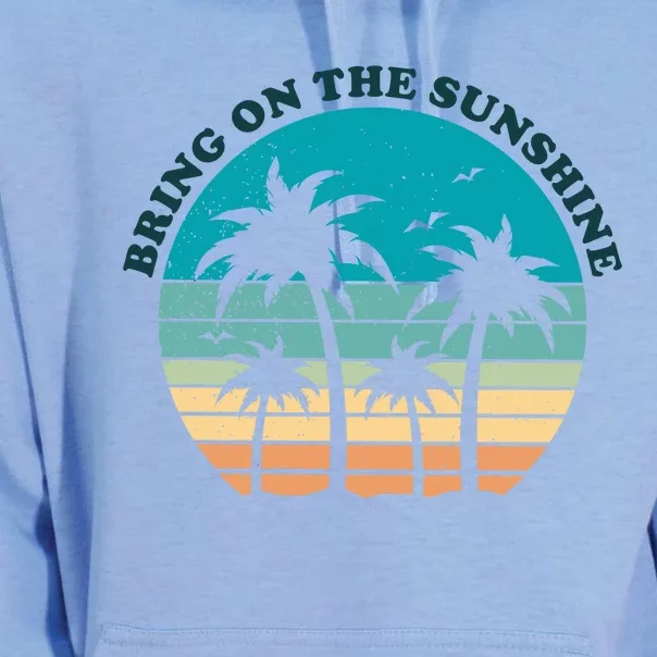 Bring On The Sunshine Retro Sunset Unisex Surf Hoodie