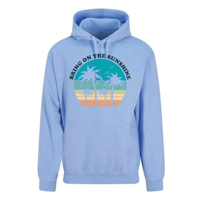 Bring On The Sunshine Retro Sunset Unisex Surf Hoodie