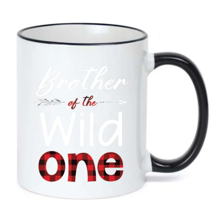 Brother Of The Wild One Buffalo Plaid Lumberjack Black Color Changing Mug