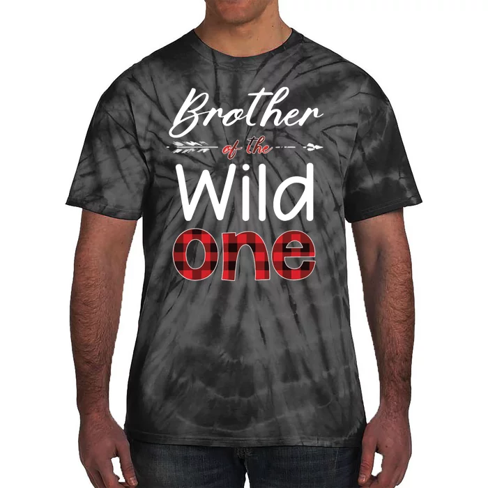 Brother Of The Wild One Buffalo Plaid Lumberjack Tie-Dye T-Shirt