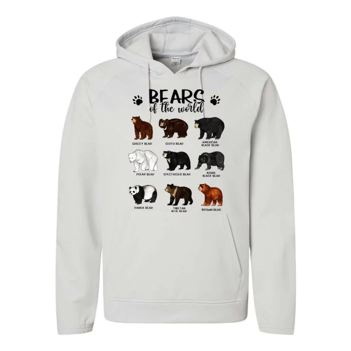 Bears Of The World Bears Performance Fleece Hoodie