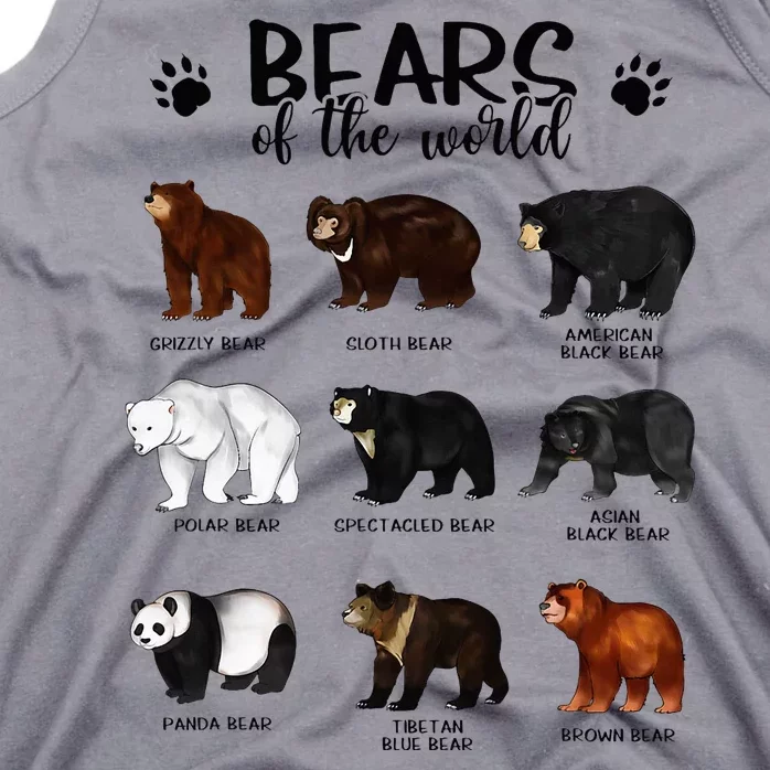 Bears Of The World Bears Tank Top