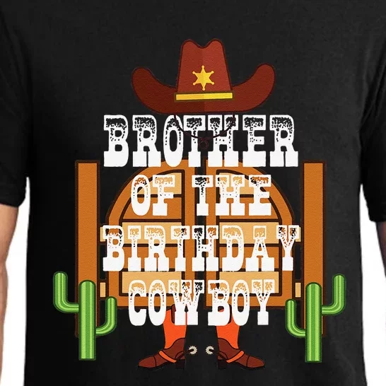 Brother Of The Birthday Cowboy Rodeo Party Bday Pajama Set